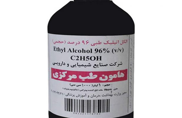 ۱ لیتر الکل اتانول ضدعفونی ۹۶ درصد
