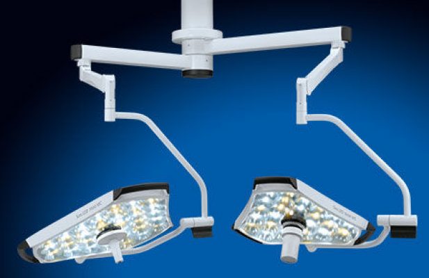 چراغ اتاق عمل دو قمره led دست دوم آلمانی